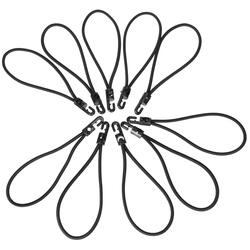 Sada upínacích gum s plastovým hákem CARGO CORD SET 2, 20cm, 10ks