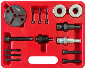Sada na demontáž spojky kompresoru klimatizace MECHANIC AC SET 2, 15 ks