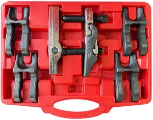 Sada stahováků kulových čepů s vyměnitelnými čelistmi MECHANIC BALL JOINT 9, 5 ks