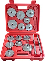 Sada kalíškových klíčů na olejové filtry MECHANIC OIL WRENCH 16, 16 ks