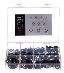 Sada těsnicích kroužků z NBR a oceli MECHANIC RING SET 3, M6–M24, 180 ks