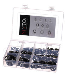 Sada těsnicích kroužků z NBR a oceli MECHANIC RING SET 3, M6–M24, 180 ks