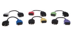 Kompletní sada OBD-II redukcí FiatECUScan pro osobní auta MECHANIC CABLE SET 3, 6ks