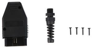 Zástrčka OBD-II s 16 piny pro montáž vlastního kabelu MECHANIC CABLE 29, černá