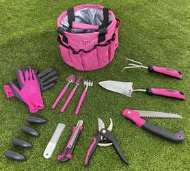 Sada zahradního nářadí GARDEN PINK 10 - Bez krabice