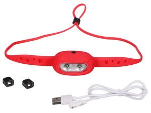 Čelovka s gumovým páskem HEADLAMP STAR, 120 lm, LED, USB