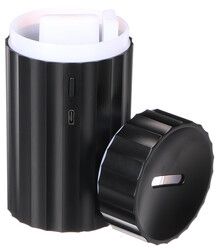 Aroma difuzer Car Flame do auta černý 100ml, USB-C, do držáku na pití