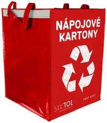 Tašky na tříděný odpad SORT EASY 4 CARTON, 30x30x40cm, 4x36l, 4ks