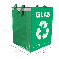 Taška na tříděný odpad SORT EASY GLAS DE, 30x30x40cm, 36l