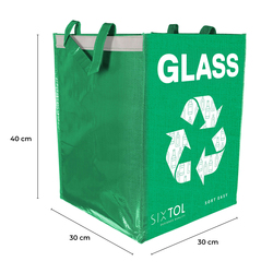 Tašky na tříděný odpad SORT EASY 3 BASIC EN, 30x30x40 cm, 3 x 36 l, 3 ks