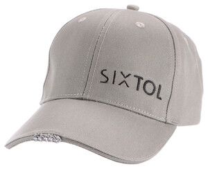 Kšiltovka s LED světlem B-CAP 25lm, nabíjecí, USB, univerzální velikost, šedá