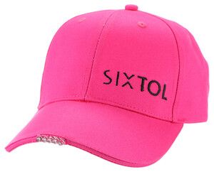 Kšiltovka s LED světlem B-CAP 25lm, nabíjecí, USB, univerzální velikost, růžová