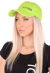 Kšiltovka s LED světlem B-CAP 25lm, nabíjecí, USB, uni velikost, fluorescentní zelená
