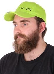 Kšiltovka s LED světlem B-CAP 25lm, nabíjecí, USB, uni velikost, fluorescentní zelená