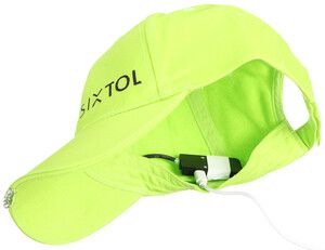 Kšiltovka s LED světlem B-CAP 25lm, nabíjecí, USB, uni velikost, fluorescentní zelená