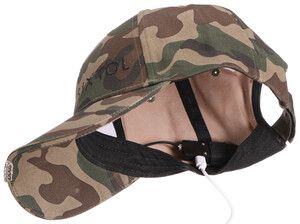 Kšiltovka s LED světlem B-CAP 25lm, nabíjecí, USB, univerzální velikost, maskáčová