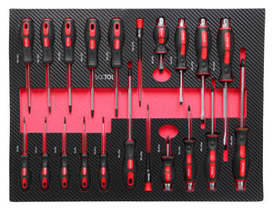 Dílenský vozík s nářadím MECHANIC TROLLEY TITAN 1559, 13 šuplíků, 1559 ks nářadí