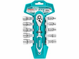 Hlavice nástrčné 1/4", sada 12ks, industrial
