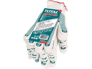 Rukavice pletené bílé, vel. 10 (XL)