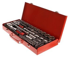 Hlavice nástrčné, sada 65ks, 1/4", 1/2", CrV, EXTOL PREMIUM