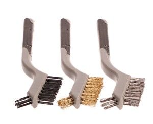 Kartáče malé, sada 3ks, 180mm, délka drátu 16mm, průměr 0,5mm nylon