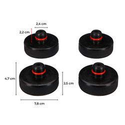 Sada gumových podložek pro hever JACK PAD SET 4T pro vozy Tesla, 4ks