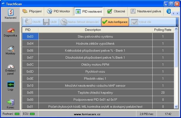 OBDLink SX diagnostika + CZ program TouchScan - 3 roky záruka