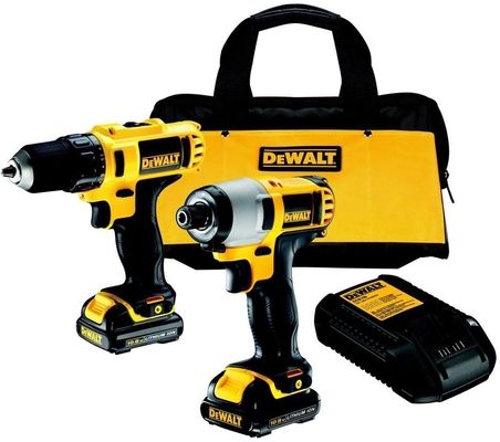 Sada nářadí - vrtačka aku, rázový utahovák aku,  1x1.3Ah, 10.8V XR Li-Ion, DeWALT DCK211C2