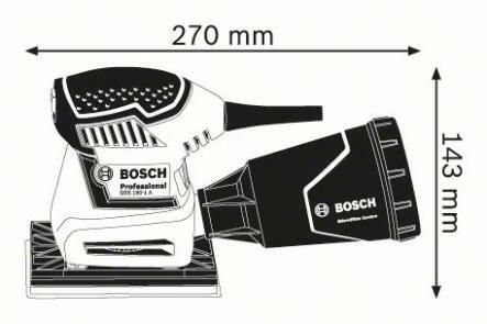 Vibrační bruska Bosch GSS 160-1 A Professional, 06012A2200