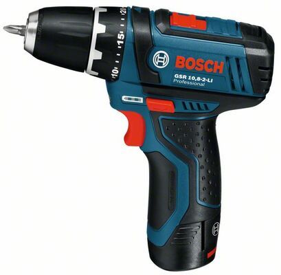 Aku vrtací šroubovák Bosch GSR 12-15 Professional - 2x AKU 2,0Ah, 0601868122