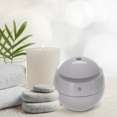 Aroma difuzer Ball bílý lesk 130ml