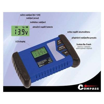 Nabíječka PROFI microprocesor 6/12V PB/GEL/AG