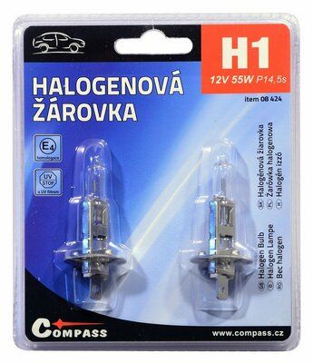 Žárovka 12V H1 55W P14,5s blister 2ks