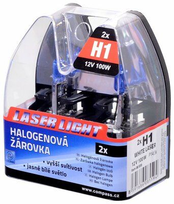 Žárovka 12V H1 100W P14,5s WHITE LASER 2ks