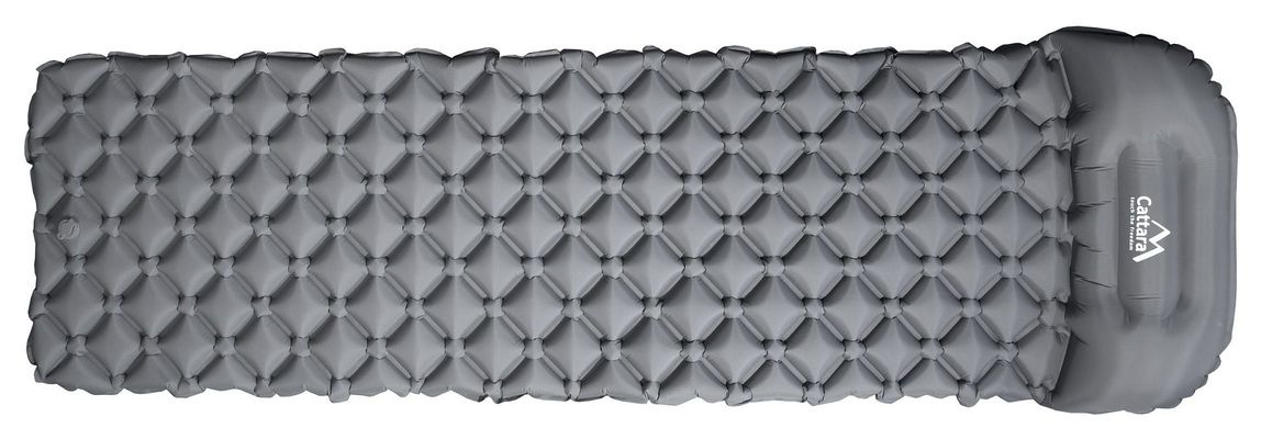 Karimatka nafukovací CRYSTAL 195x58x5cm šedá