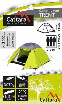 Stan TRENT dvouplášťový pro 3 osoby 210+110x210cm PU3000m