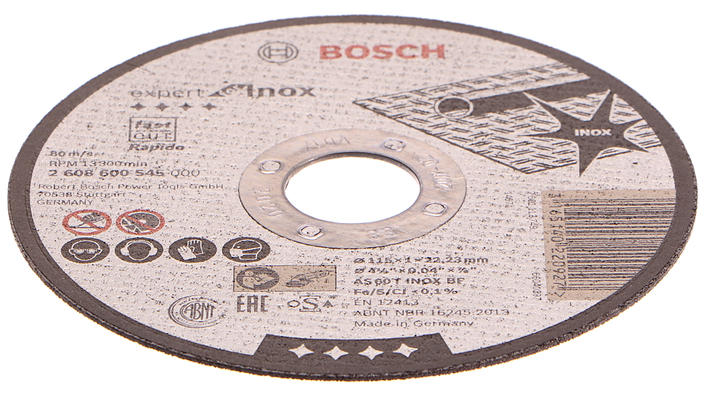 Dělicí kotouč rovný Expert for Inox - Rapido - AS 60 T INOX BF, 115 mm, 1,0 mm - 316514022