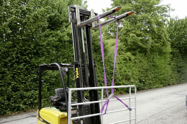 Zvedací pás 2vrstvý 4mx9cm nosnost 3t/6t