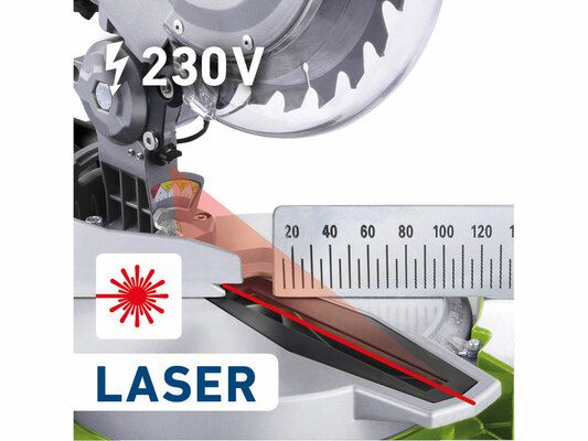 Pila pokosová s laserem, 210mm, 1450W