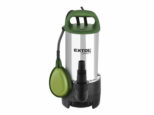 Čerpadlo el. ponorné nerezové, 1100W, 16500l/hod, 10m, EXTOL CRAFT, 414163