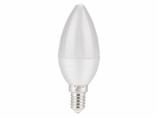 Žárovka LED svíčka, 5W, 410lm, E14, teplá bílá