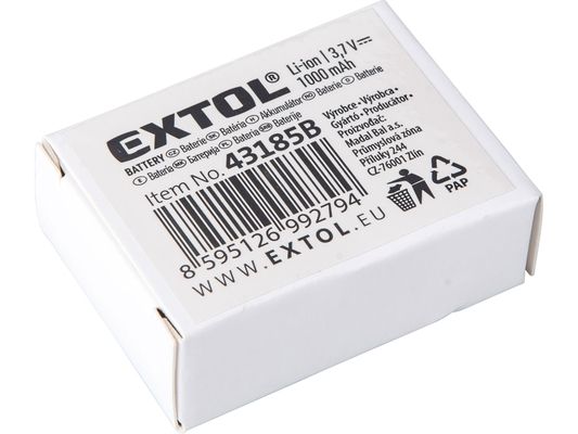 Baterie akumulátorová, 3,7V Li-ion, 1000mAh, pro EX43185