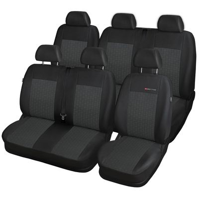 Autopotahy FORD TRANSIT VII, 6 míst, od r. 2014, šedočerné
