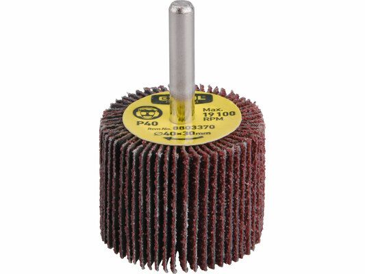 Lamelový kotouč brusný na stopce, pr.40x30x6mm, P120