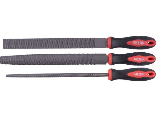 Rašple, sada 3ks, 250mm, rašple plochá, úsečová, kruhová, sek 2