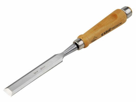 Dláto s kvalitnou bukovou rukoväťou, 38mm, dĺžka 290mm, CrV, EXTOL PREMIUM
