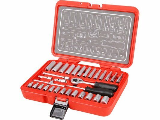 Hlavice nástrčné, sada 32ks, 1/4", CrV, EXTOL PREMIUM