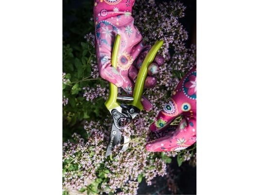 Rukavice zahradní nylonové polomáčené v nitrilu, velikost 7"