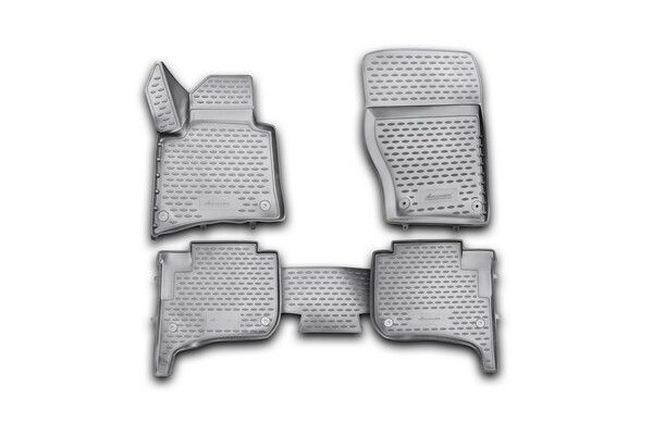 3D Gumové koberce VOLKSWAGEN Touareg II, 2010-2015, 2015-03/2018, dvouzónová klimatizace