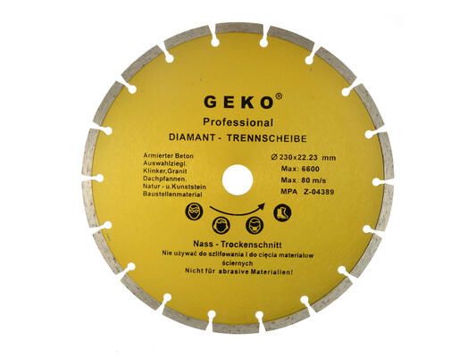 Kotouč diamantový řezný segmentový, 230x8x22mm